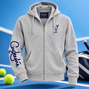 Felpa Cuckylù con zip e cappuccio Tennis / Padel / Pickleball /Unisex