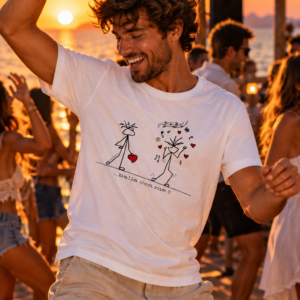 T-Shirt Uomo Cuori Balla con me