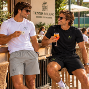 Pantaloncino Uomo Grigio Nero /  Tennis / Padel / Pickleball