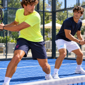 Pantaloncino Uomo Bianco Blue Navy /Tennis / Padel / Pickleball